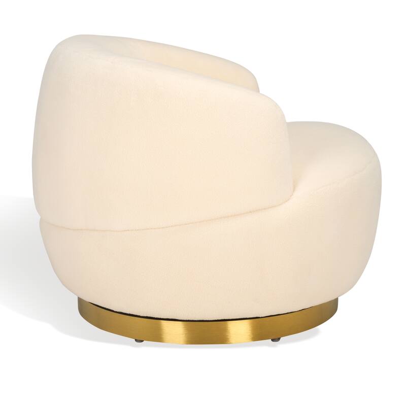 SAFAVIEH Couture Hatsue Swivel Chair - 33Wx35Dx28H