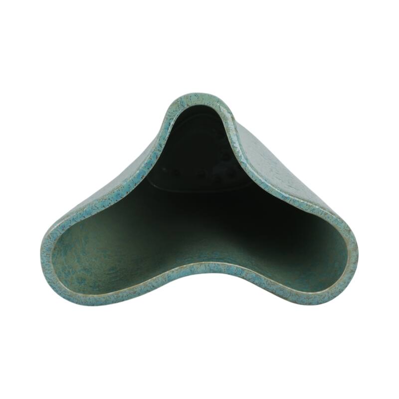 Earthenware Decorative Vase Textured Handmade Elegant Centerpiece