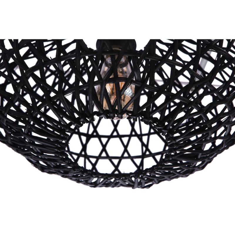 Craftmade P2003 Natural Pendant 17" Wide Rattan Cage Pendant