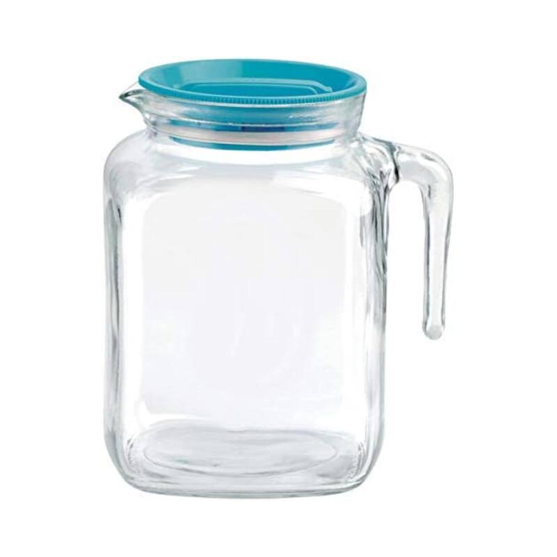 Bormioli Rocco Frigoverre Beverage Jug with Hermetic Lid - 67.75 oz. - Teal