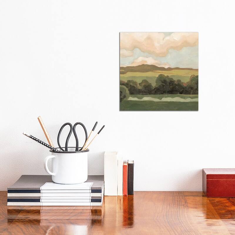 iCanvas "Ochre Evening I" by Emma Scarvey Canvas Print - 12x12x0.75