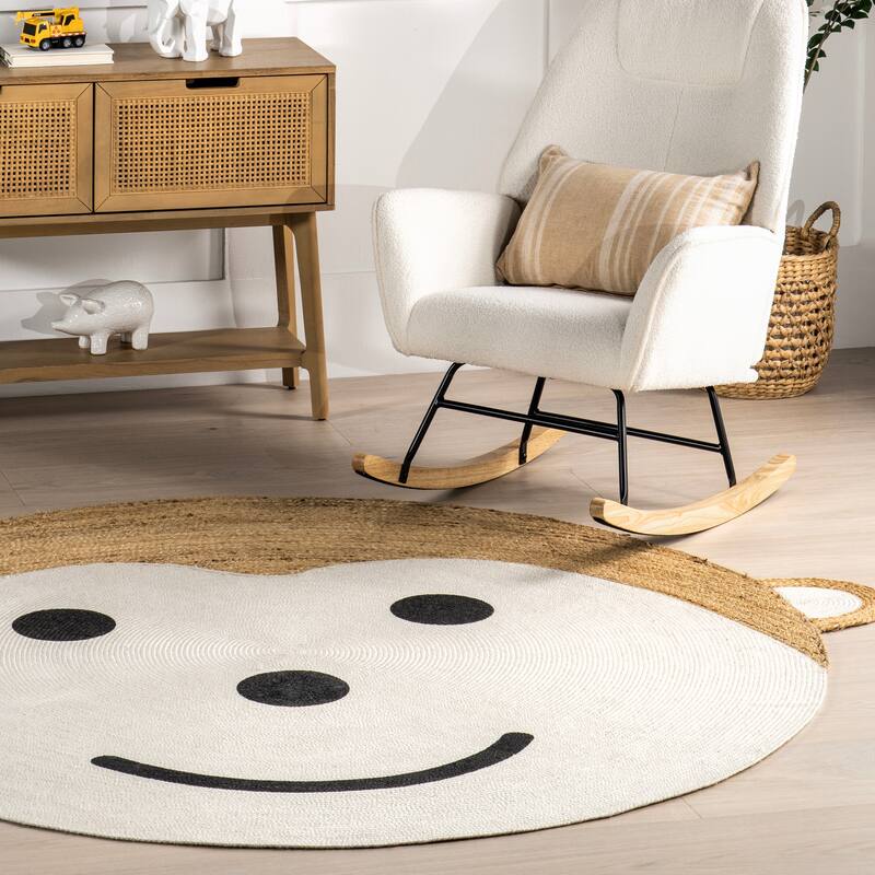 Nuloom Weylyn Monkey Handwoven Kids Jute Area Rug