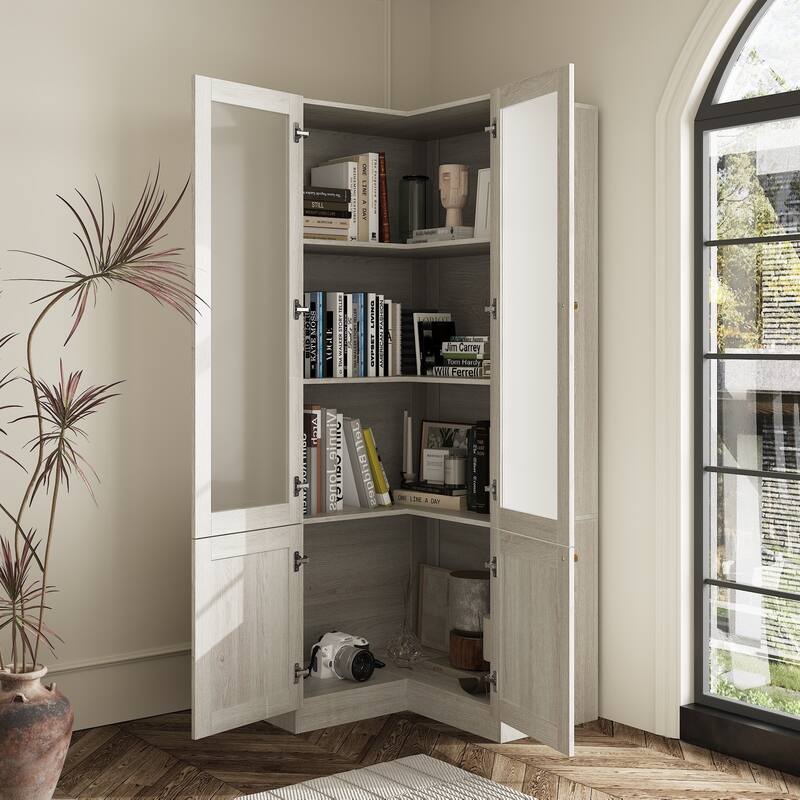 Elegant White Modular Bookcase: Stylish and Flexible Storage Solution for Your Home