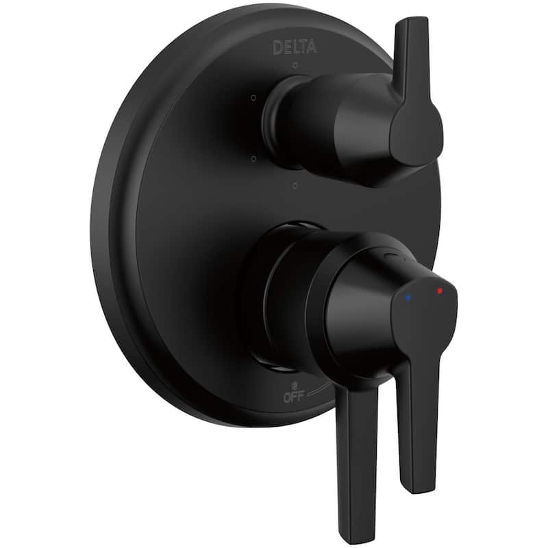 Delta Galeon 17 Series Pressure Balanced Valve Trim with Integrated - Matte Black