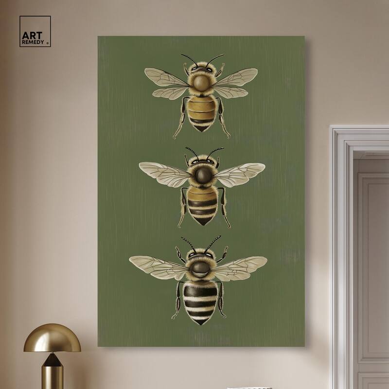 Anatomy of the Bee Canvas by Art Remedy, Gallery Wrapped