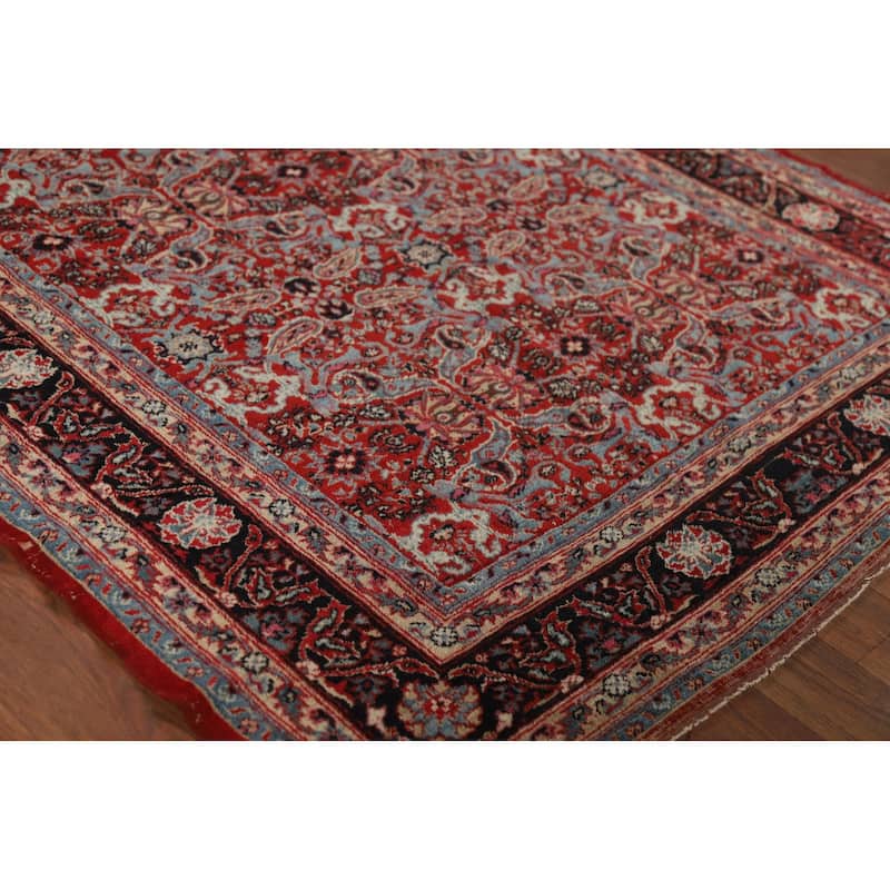 Vegetable Dye Senneh Accent Rug Handmade Wool Carpet - 3'4" x 5'0"