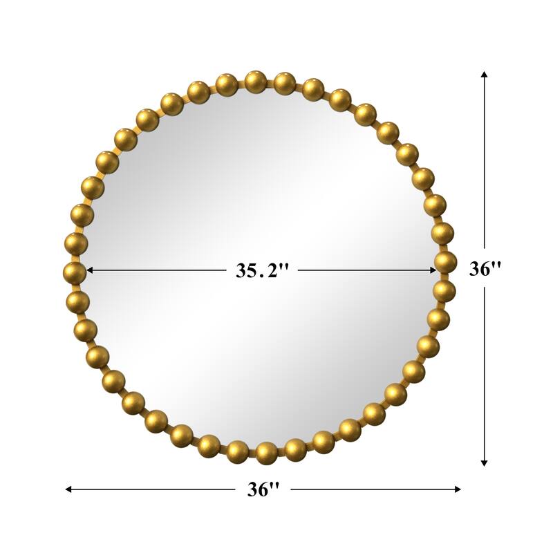 Iron Bead Wall Mirror to Enhance the Overall Otyle