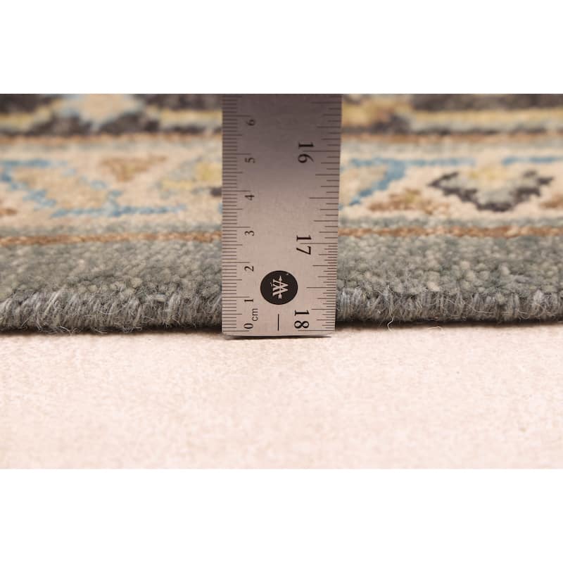 ECARPETGALLERY Hand-knotted Finest Agra Jaipur Teal Wool Rug - 7'11 x 9'7