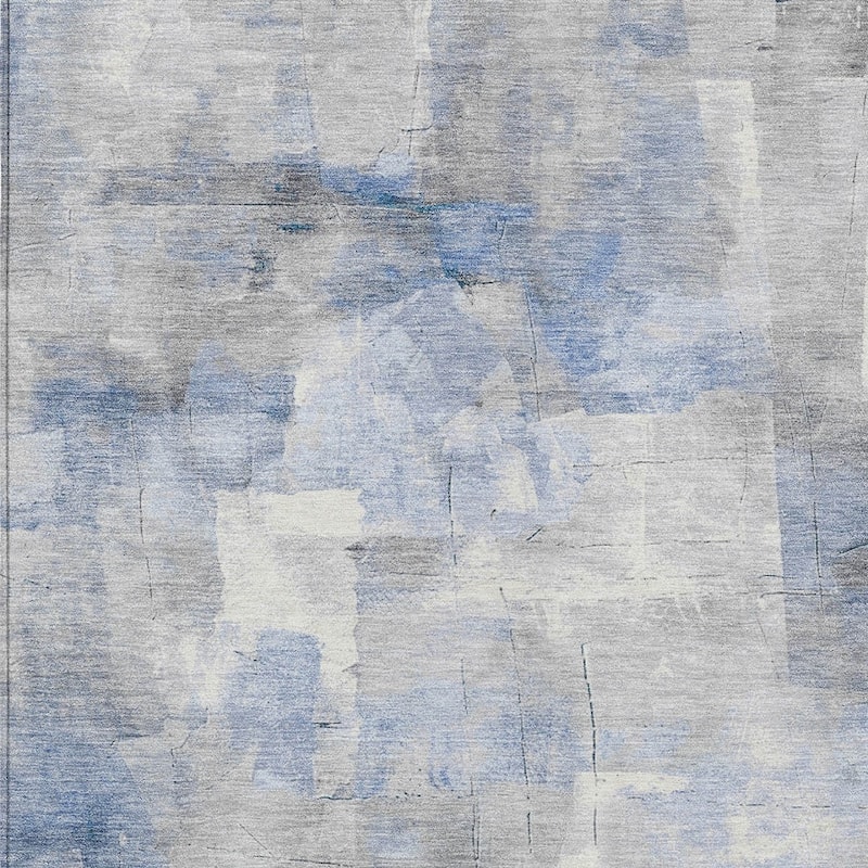 HomeRoots Abstract Transitional Rectangle Outdoor Rug