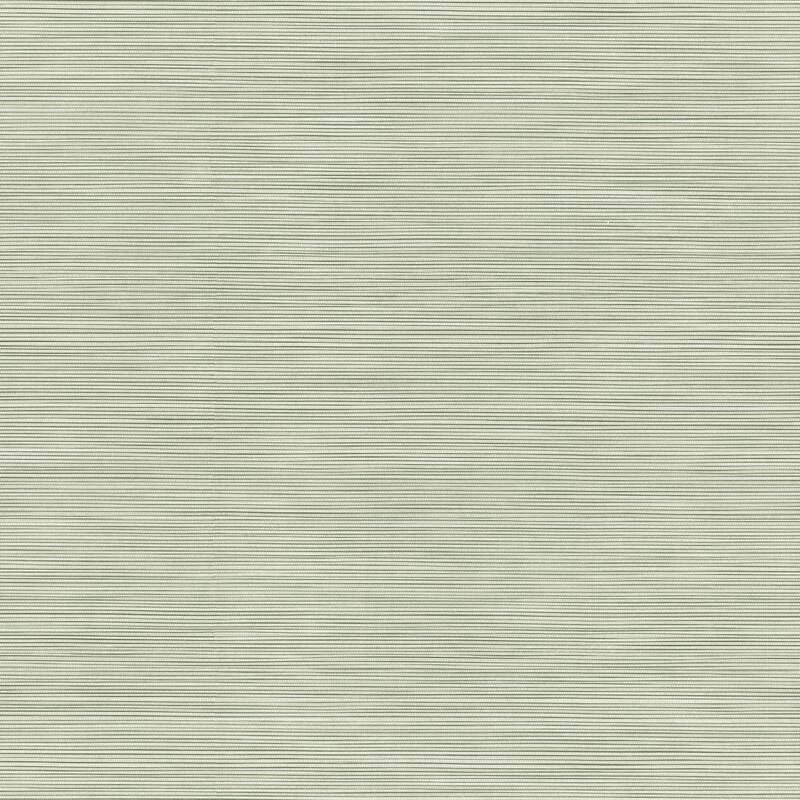Warner Lorn Green Faux Grasscloth Wallpaper