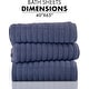 preview thumbnail 57 of 61, Classic Turkish Towels Cotton Bath Sheets Set of 3 Oversized Ribbed Towels, Ultra-Soft & Absorbent - 40x65