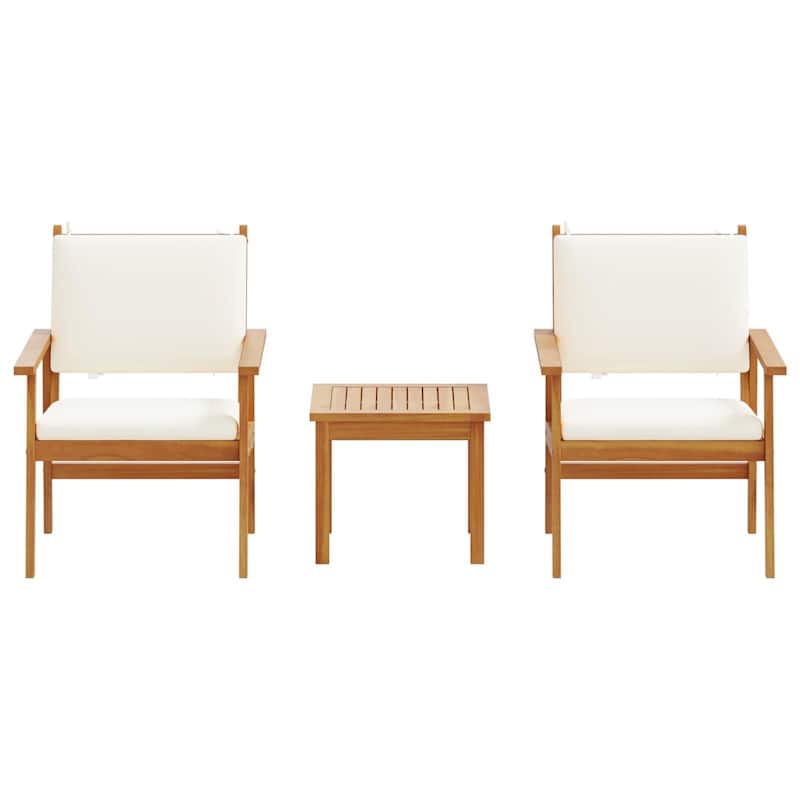 vidaXL 3/4/5/6 Piece Garden Sofa/Dining/Bistro Set with Cushions Solid Wood Acacia