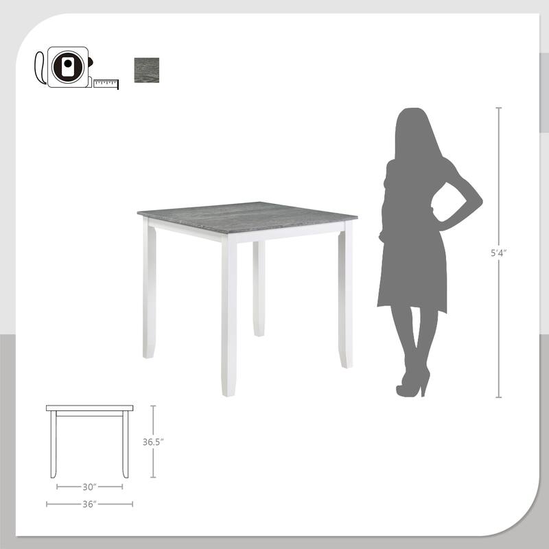 Sandale Wood 5-Piece Counter Height Dining Set