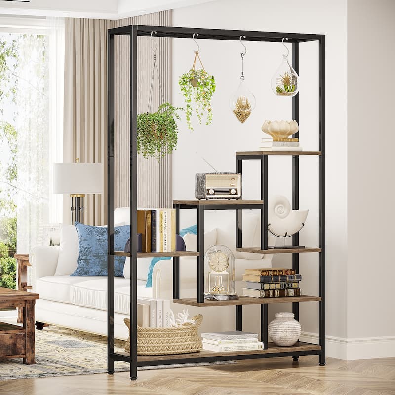 70.9 Inches Tall Indoor Plant Stand with 10PC S Hanging Hooks