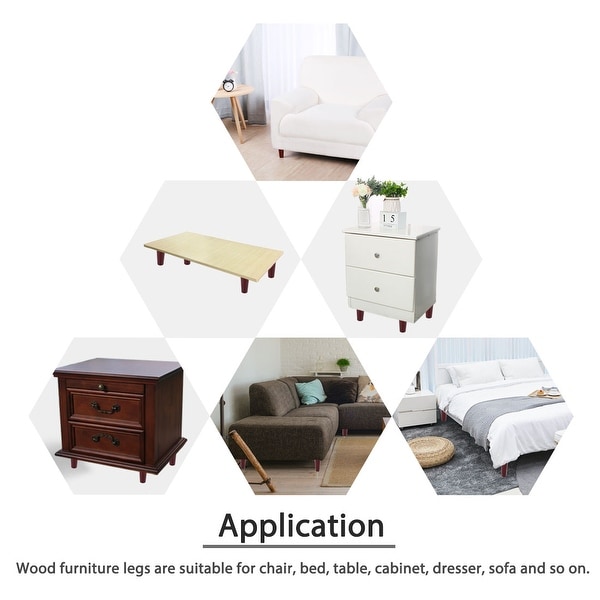 4 x replacement Black Plastic Furniture Legs Squar Feet Sofa//Couch//Chair