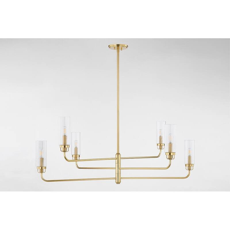 Hudson Valley Lighting 9306 Halifax 6 Light 48" Wide Chandelier