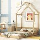 preview thumbnail 18 of 22, Full Roof Framed Headboard Floor Bed