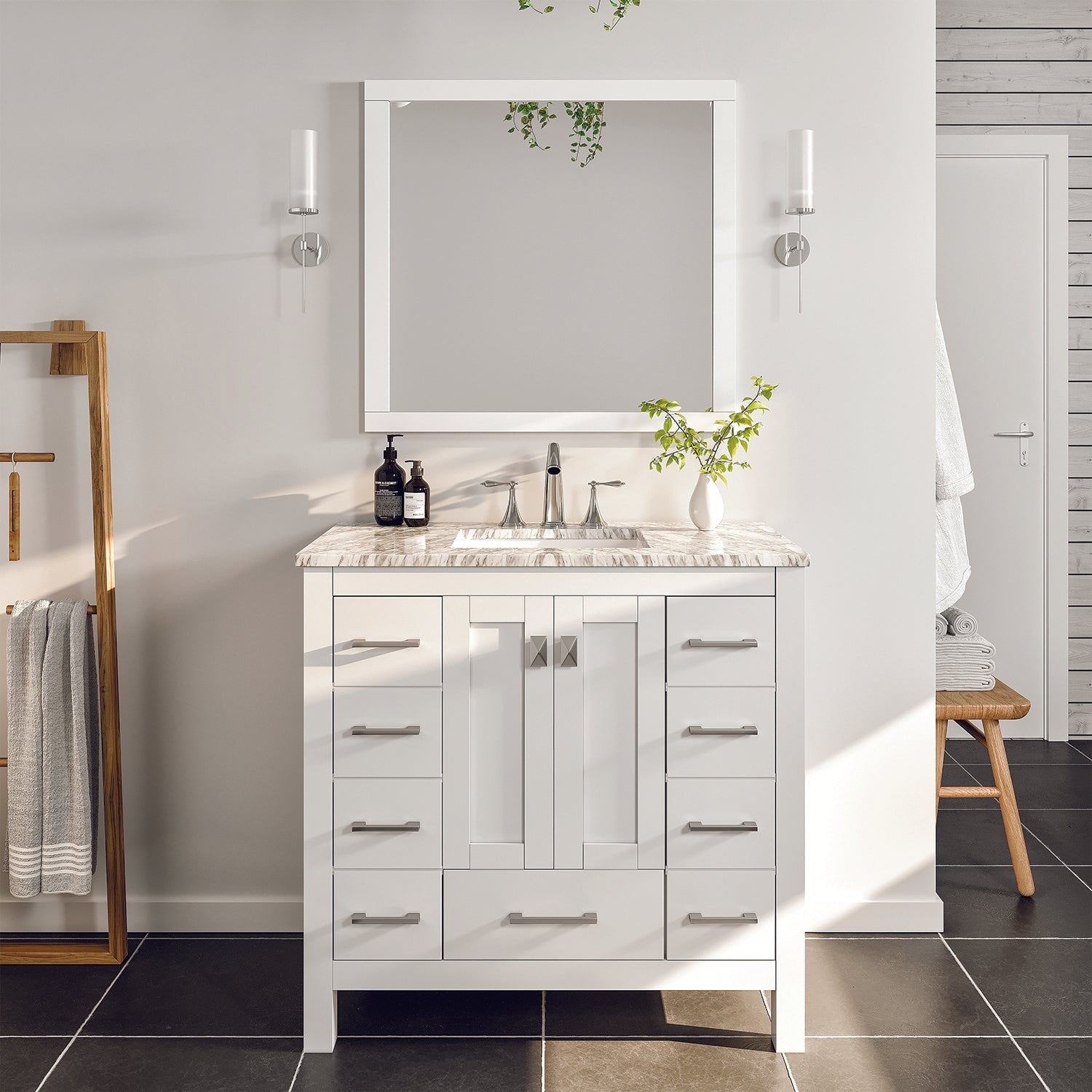 Grey Shaker Elite Bathroom Vanities