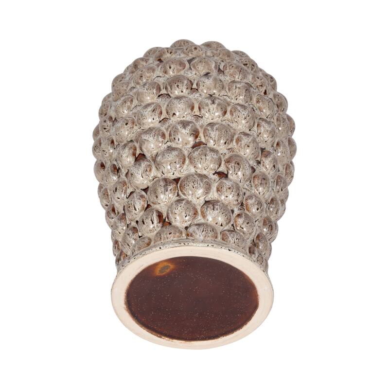 Sagebrook Home Ceramic Essence, Brown, Novelty - Unique Decorative Vase for a Modern Home