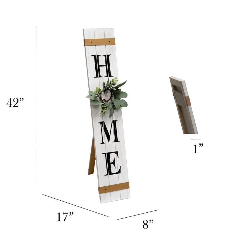 Elegant Designs Interchangeable Wreath Home Sign