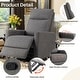 preview thumbnail 5 of 22, Recliner Chair, Swivel Rocking, Glider Rocker Recliner, Nursery Chair With Footrest For Living Room