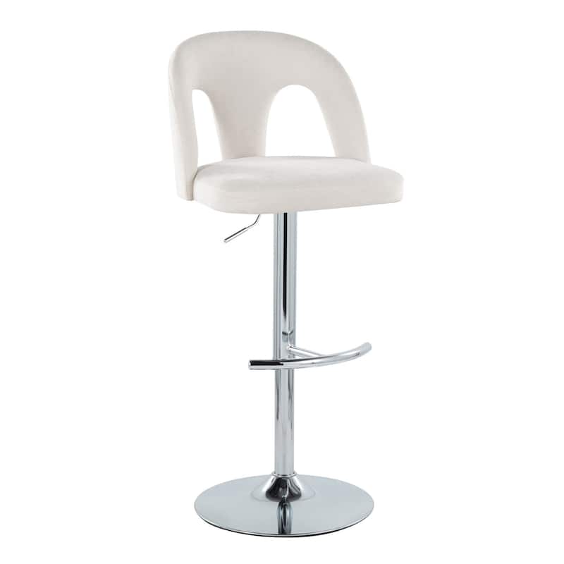 Ava Upholstered Adjustable Barstool - Set of 2