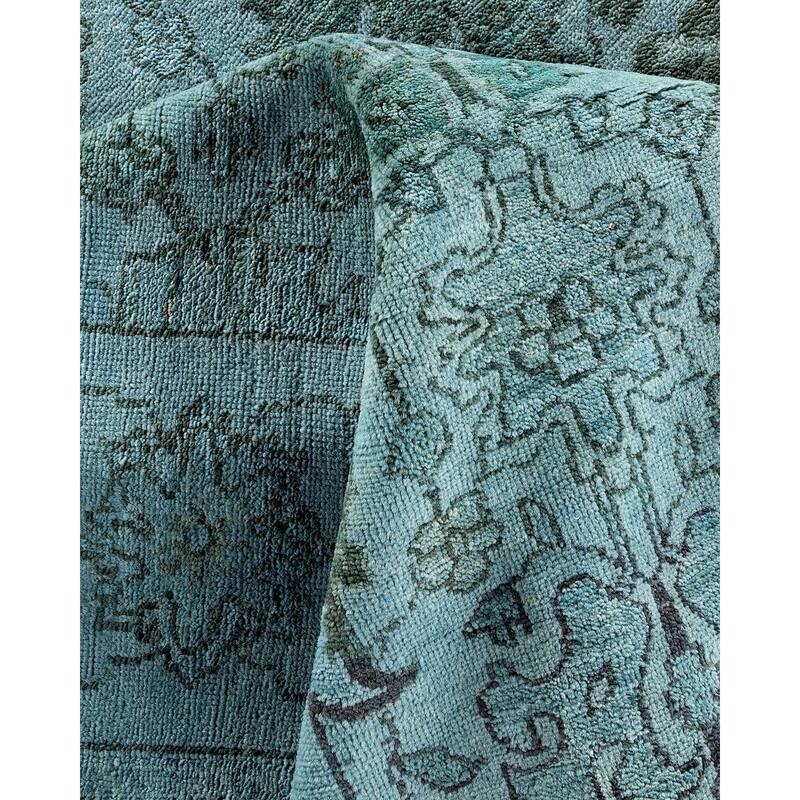 Vibrance, One-of-a-Kind Handmade Area Rug - Gray, 5' 10" x 8' 4" - 5' 10" x 8' 4"