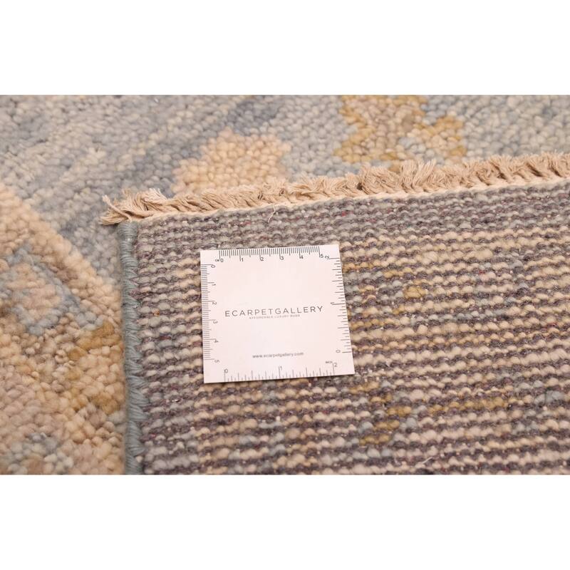 ECARPETGALLERY Hand-knotted Jules Serapi Light Blue Wool Rug - 7'9 x 9'11