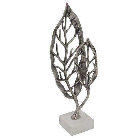 A&B Home Leaf Duo Sculpture