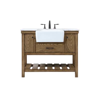 Elegant Lighting VF60142 Clement 42" Free Standing Single Basin Vanity