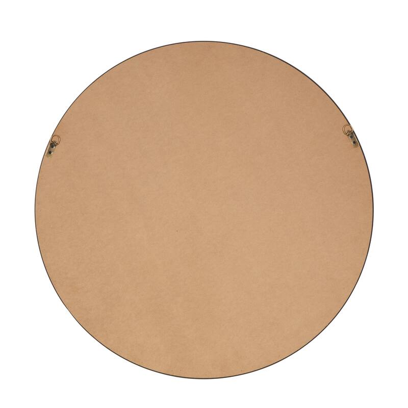 Black or Copper Metal Room Wall Mirror with Gold Inner Frame