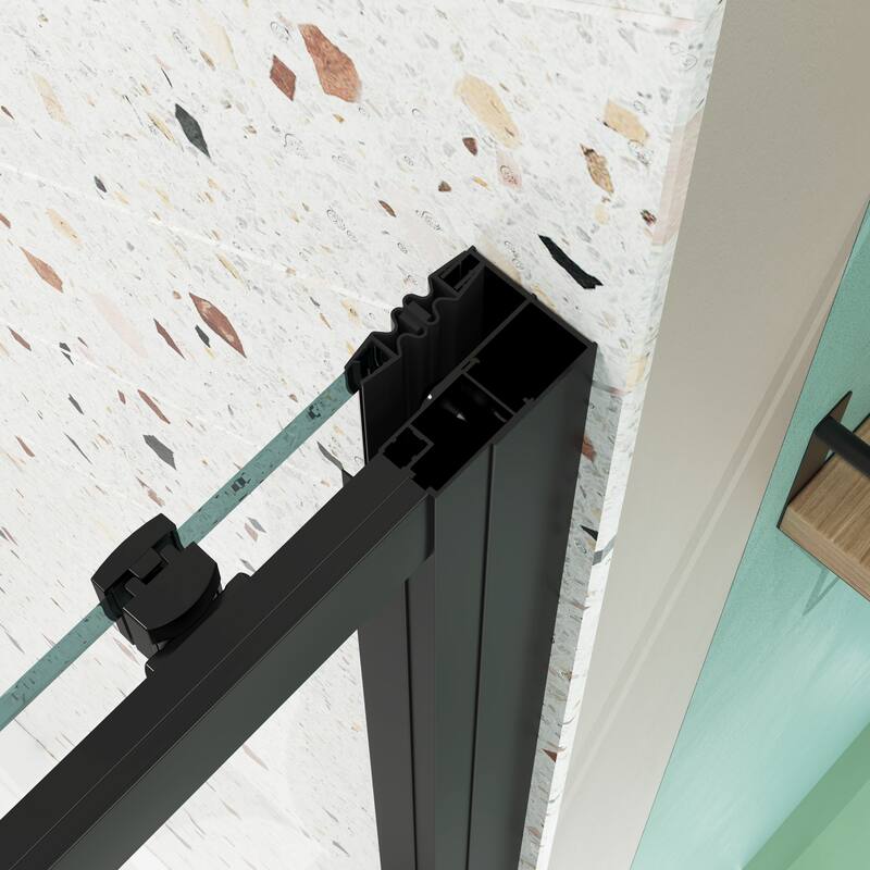 Framed Single Sliding Shower Door with 1/4" Tempered Glass