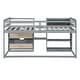 preview thumbnail 10 of 14, Twin Loft Bed with Rolling Desk, Shelf & Drawers - Solid Wood