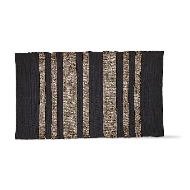Tai Stripe Seagrass 4'X6' Indoor Rug Black Multi