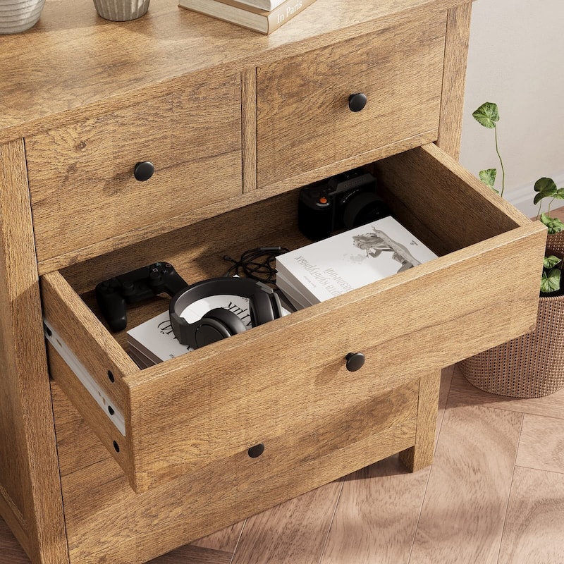 5 Drawer Dresser with Deep Space,Storage Cabinet