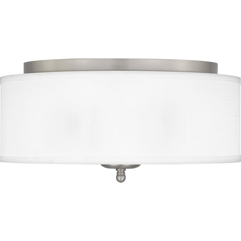 Blanche 3-Light Brushed Nickel Flush Mount Light