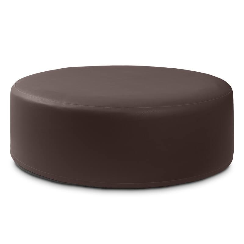 Jaxx Candler Round Couch Ottoman Large Coffee Table & Foot Rest