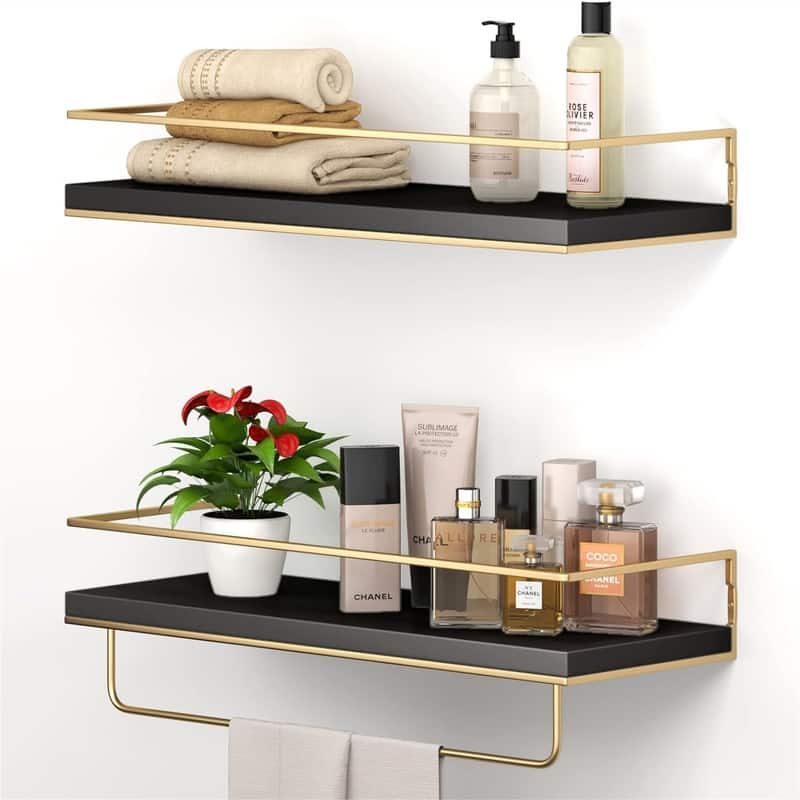 Floating Shelves Set of 2 - 16.8"D x 6.7"W x 3.9"H