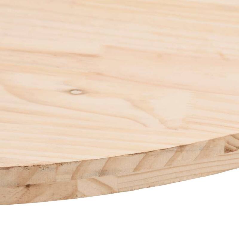 vidaXL Table Top Natural Solid Pine Wood Medium Durable Table Top