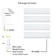 preview thumbnail 8 of 6, Wallniture Denver 17" Floating Shelves for Kids Room Decor, White Bookshelf (Set of 4)
