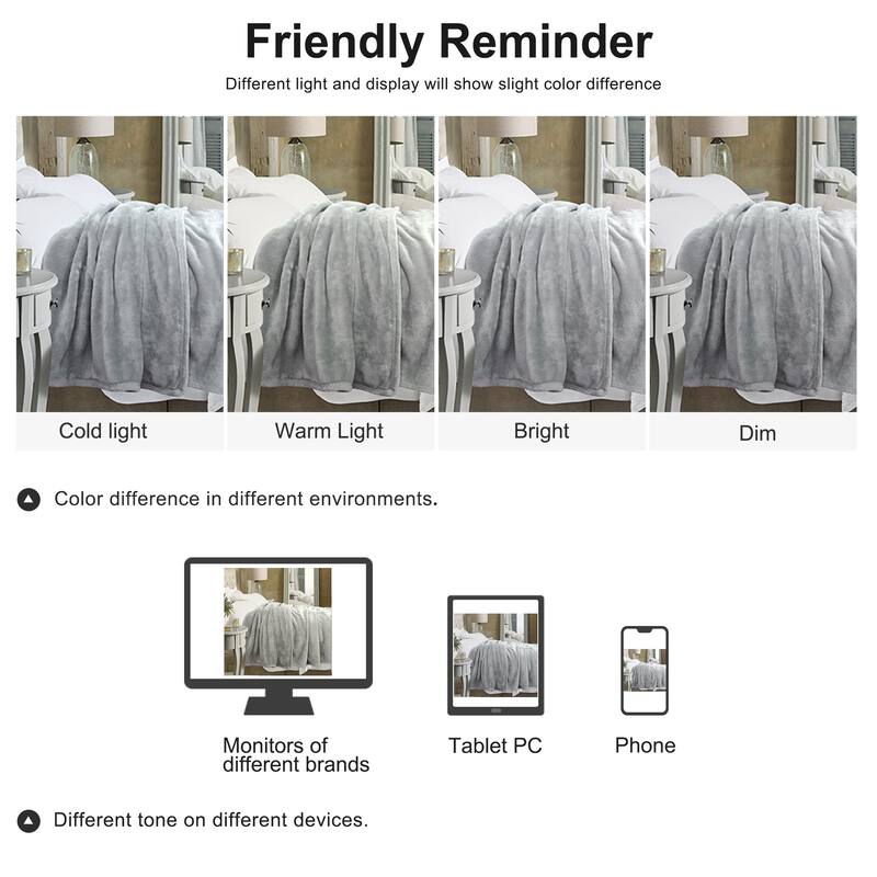 Decorative Throw Blanket Flannel Fleece Blanket for Couch