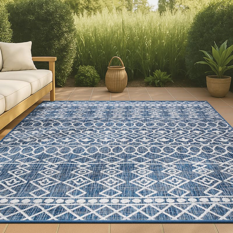 JONATHAN Y Nokat Tribal Bohemian Indoor/Outdoor Area Rug