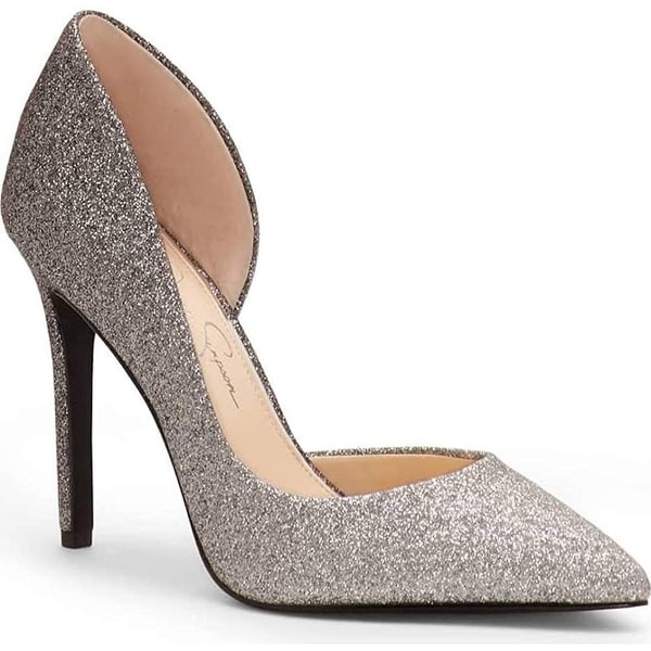 jessica simpson silver pumps