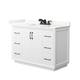 Option White / Giotto Quartz Top / Matte Black Hardware