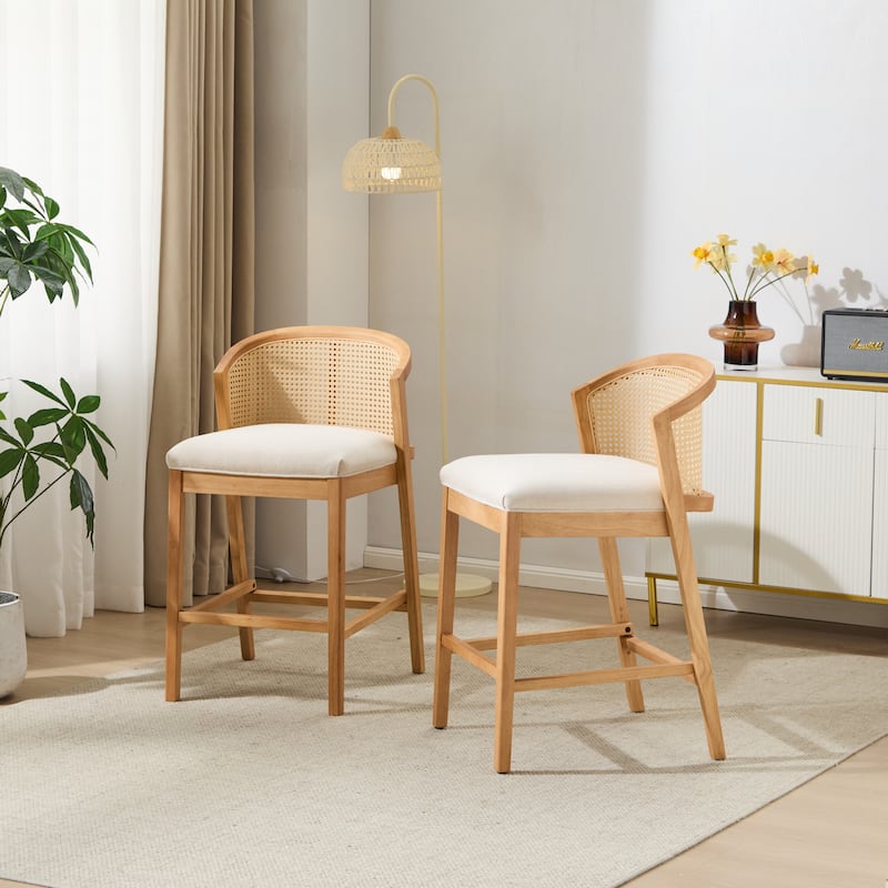 Tatti Indoor Wooden Counter Stool