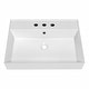 preview thumbnail 30 of 42, Rectangular Wall Mount Basin with Faucet Drilling Options and Overflow