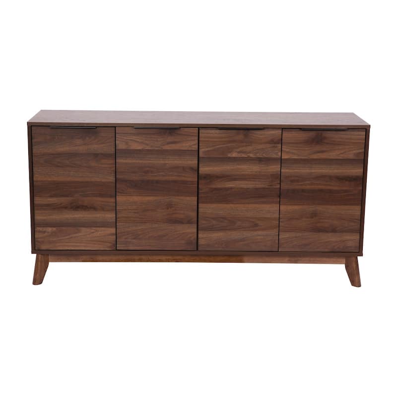 60" Buffet Cabinet with 4 Soft Close Doors and Adjustable Shelves