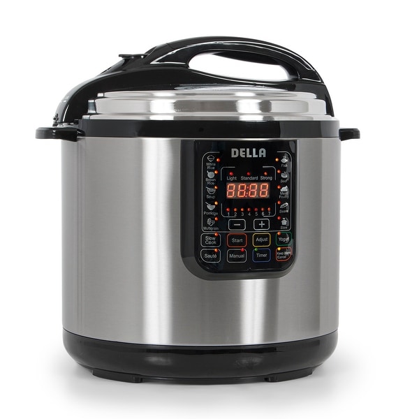 Della 12 Quart 1600 Watt Electric Pressure Cooker Multi Functional