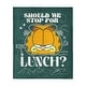 preview thumbnail 10 of 75, Nickelodeon Garfield Silk Touch Throw Blanket 50" x 60" - Stop For Lunch