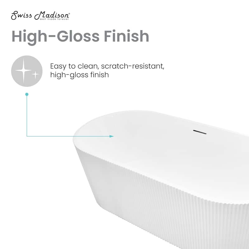 Lafayette 67" Freestanding Bathtub - 67x31.5 Center